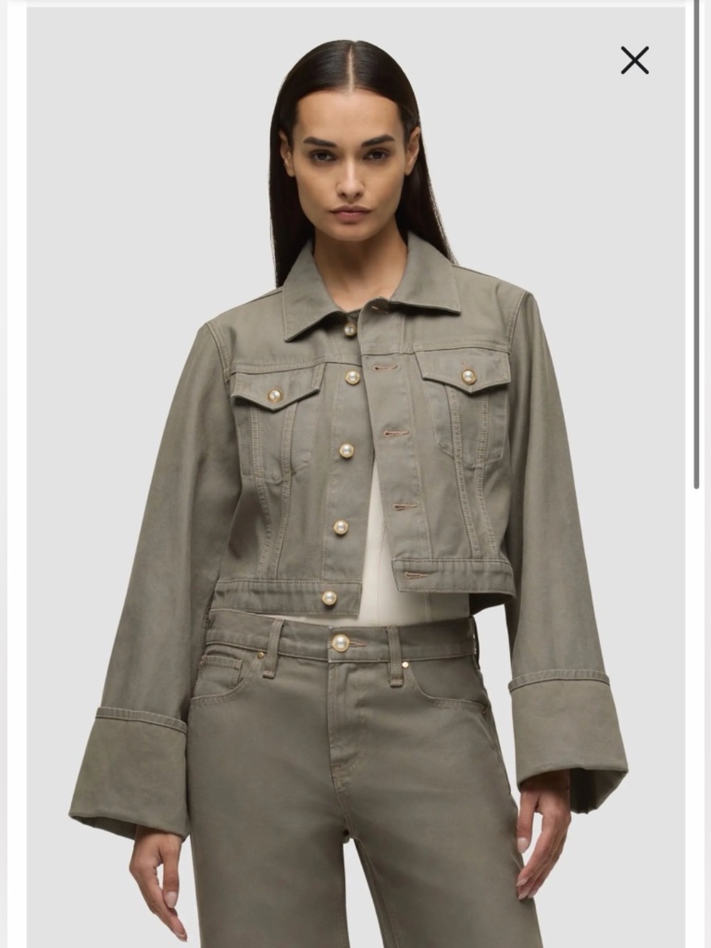 Hudson Jeans cuffed cropped jacket